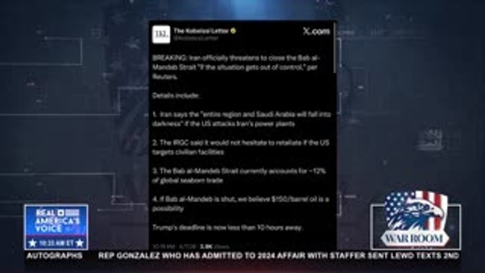 BREAKING: IRAN THREATENS MAJOR SHIPPING SHUTDOWN.