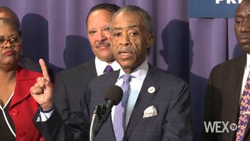Al Sharpton addresses Attorney General Eric Holder’s resignation