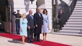 President Trump and First Lady Melania Trump Welcome PM Netanyahu and Mrs. Netanyahu