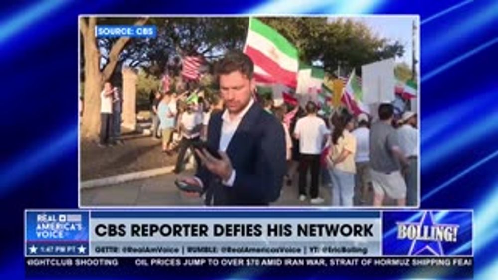 CBS REPORTER DEFIES HIS NETWORK