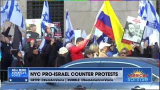 David Zere Reports on Pro-Israel Counter Protests Outside Columbia University