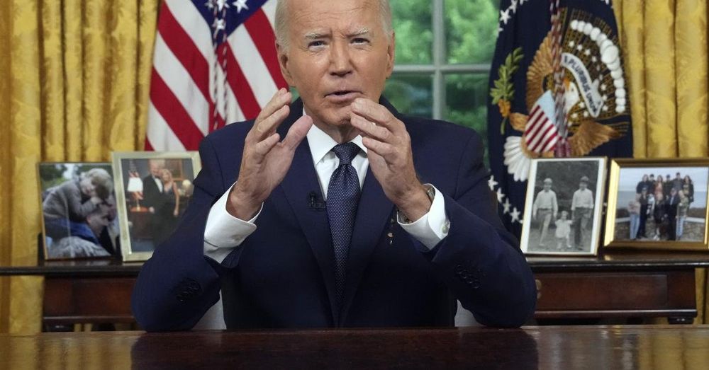 President Biden says he dropped out of presidential race for the sake of democracy