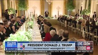 TRUMP INTERRUPTS HIS SPEECH TO PRAISE MCILROY