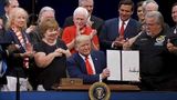 President Donald Trump Signs an Executive Order Protecting Medicare