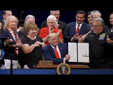 President Donald Trump Signs an Executive Order Protecting Medicare