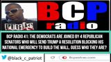 BCP RADIO 41: WHY ARE REPUBLICAN SENATORS JOINING DEMS TODAY TO BLOCK TRUMP’S NATIONAL EMERGENCY?