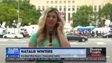 Natalie Winters Reports Outside D.C. Courthouse Awaiting President Trump’s Arrival