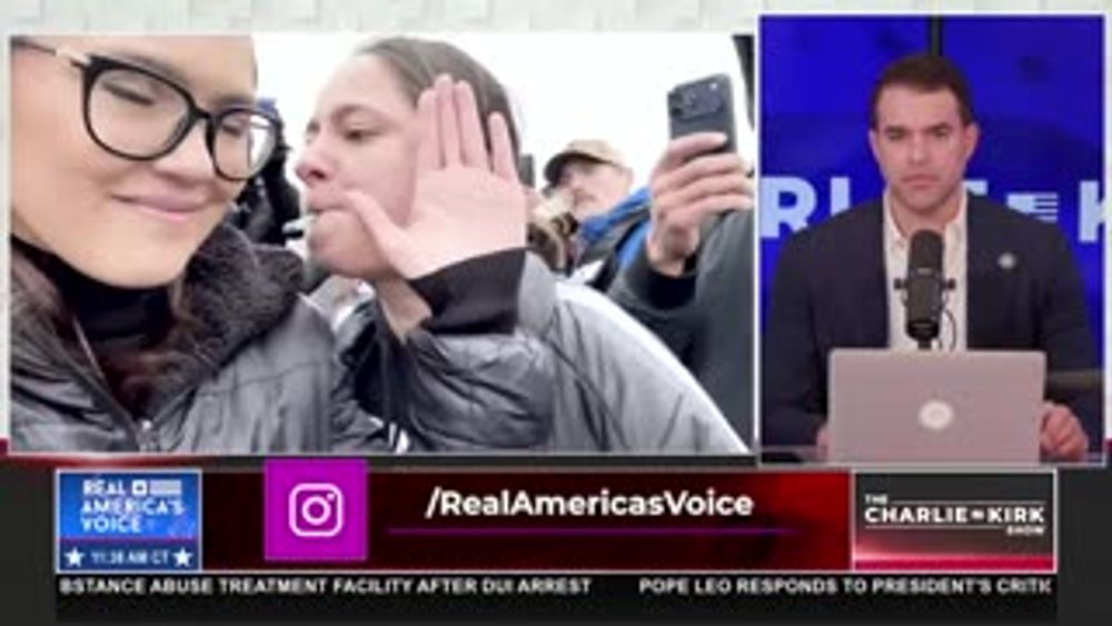 ANTI-ICE PROTESTORS ASSAULT AND PUSH DOWN REPORTER