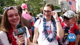 Fans Celebrate US Women’s Soccer Team World Cup Win at New York Parade