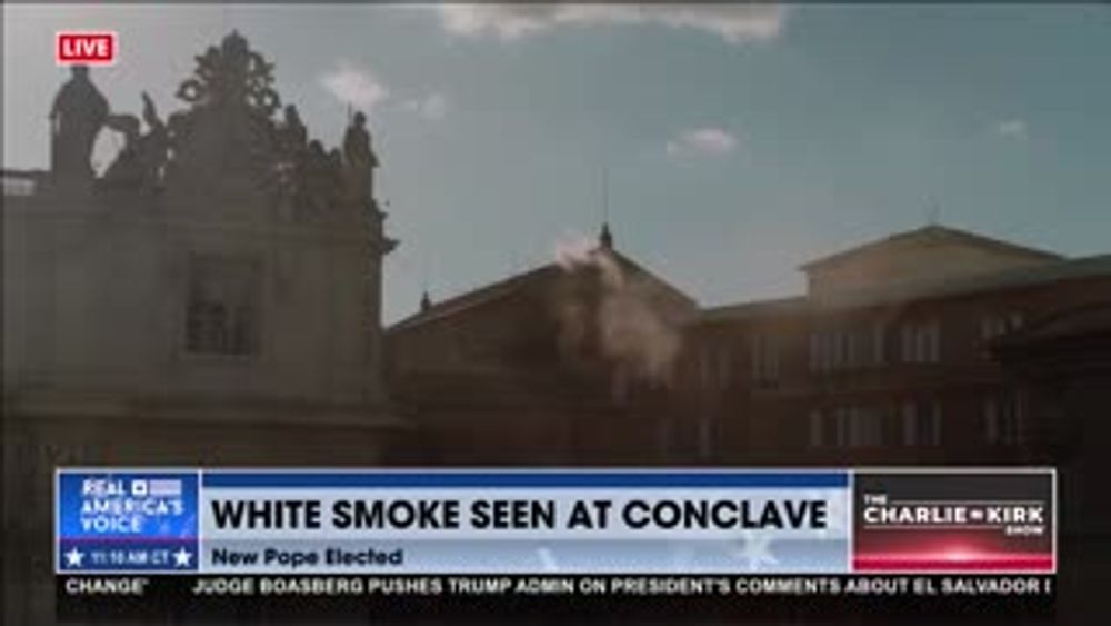 BREAKING: WHITE SMOKE SEEN, NEW POPE SELECTED