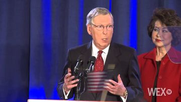 McConnell addresses supporters following victory