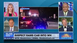 NEW: SUSPECT RAMMED VEHICLE INTO WH GATE