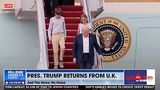 PRESIDENT TRUMP DISEMBARKS AIR FORCE 1