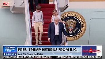PRESIDENT TRUMP DISEMBARKS AIR FORCE 1