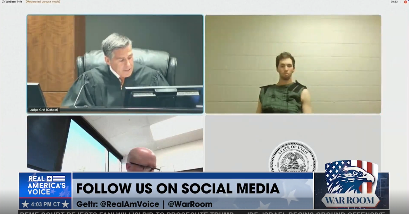 RAV’S LIVE COVERAGE OF THE ARRANGEMENT OF CHARLIE KIRK’S ASSASSIN, TYLER ROBINSON