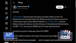 LOOMER: BIDEN HOLDOVERS IN DOJ AND CBP A “SECURITY THREAT”