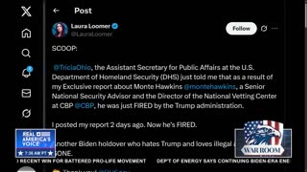 LOOMER: BIDEN HOLDOVERS IN DOJ AND CBP A “SECURITY THREAT”