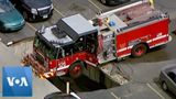 Chicago Firetruck Stuck Following Garage Collapse