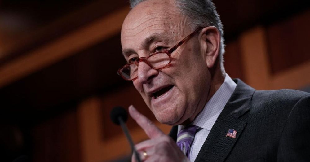 Schumer urges senators to remain in D.C. to vote on Ukraine aid
