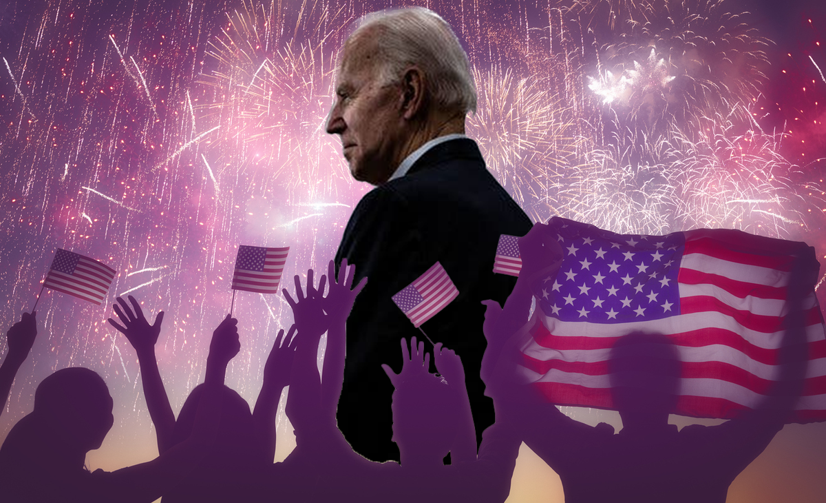 AMERICANS CELEBRATE BIDEN’S DEPARTURE