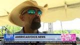 Sheriff David Clarke talks with Ben Bergquam the MAGAFRANK Rally