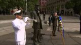 Raw: Chuck Hagel lays wreath at US Navy Memorial