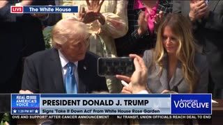 POTUS AND FLOTUS SIGN THE TAKE IT DOWN ACT INTO LAW!