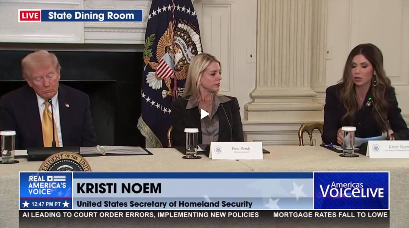 SEC. NOEM ON SUCCESS AT THE BORDER