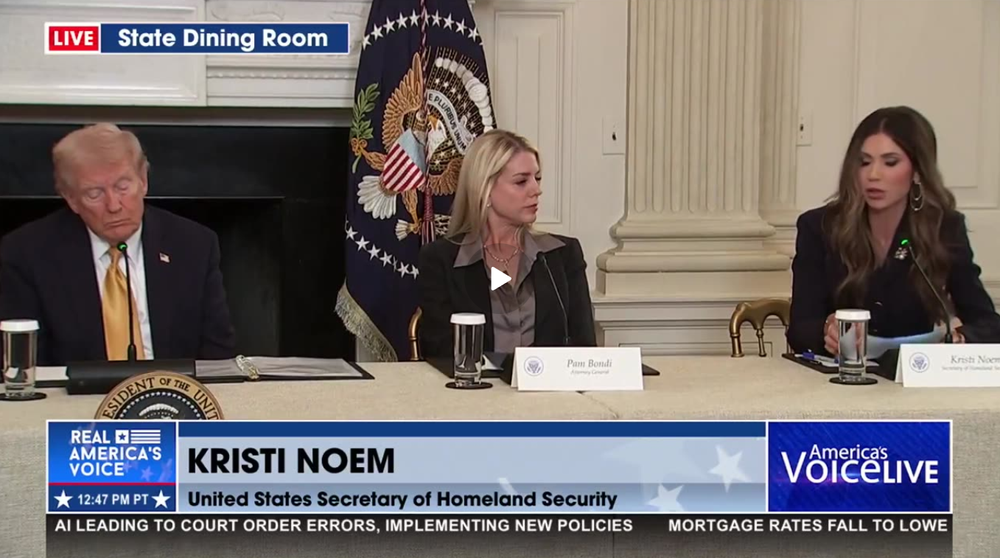 SEC. NOEM ON SUCCESS AT THE BORDER