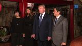 President Trump and The First Lady Have Dinner with Prime Minster Abe and Mrs. Akie Abe