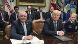 President Trump Participates in a Farmers Roundtable