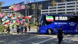 Iran national soccer arrives in LA for World Cup opener to protests over war with US, amid ceasefire