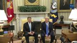 President Trump Meets with the President of Romania