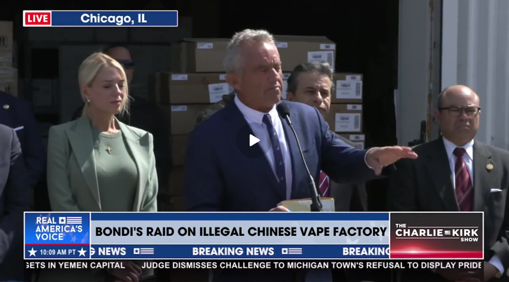 SEC. KENNEDY: CHINA’S VAPE DUMP STOPS HERE
