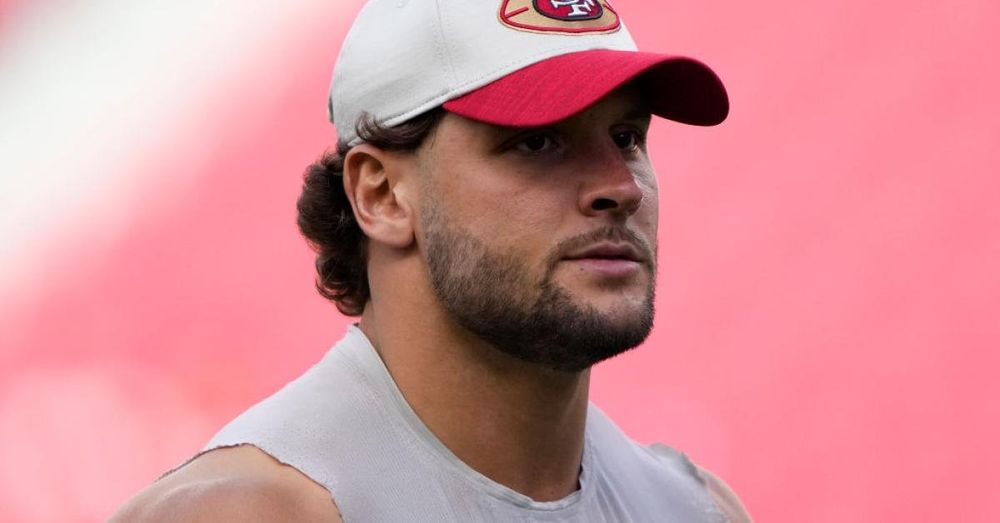 49ers star Nick Bosa jumps into teammates' interview wearing MAGA hat: 'It’s an important time'