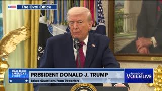TRUMP RESPONDS TO RAV ESPAÑOL AT WHITE HOUSE