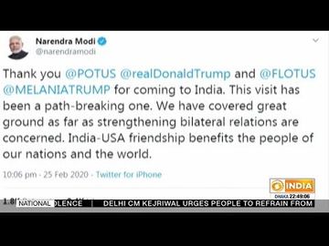 PM Modi thanks President Trump, Melania for India visit as they depart from New Delhi