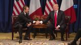 President Trump Participates in an Expanded Meeting with President Emmanuel Macron of France