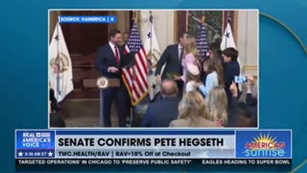 PETE HEGSETH CONFIRMED AND SWORN IN