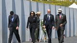 Harris, Biden visit Flight 93 Memorial in Shanksville, Pa. for 9/11 remembrance ceremony