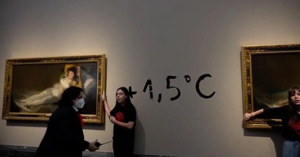 After climate activist sentenced for vandalizing painting, more activists attack same painting