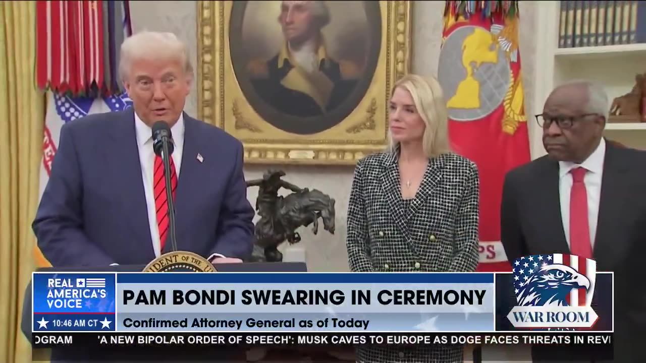 PRESIDENT TRUMP ON HOW PAM BONDI WILL BRING BACK JUSTICE TO THE JUSTICE DEPARTMENT!