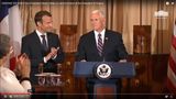 Vice President Pence Holds a Lunch in Honor of the President of France