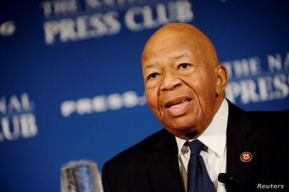 FILE - House Oversight and Government Reform Chairman Elijah Cummings (D-MD) addresses a National Press Club luncheon in Washington, Aug. 7, 2019.