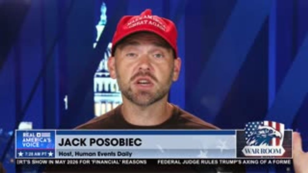 “MAGA HAT STAYS ON”