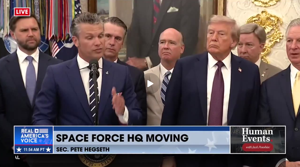 SEC DEF HEGSETH ON SPACE COMMAND MOVE TO ALABAMA