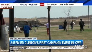 ICYMI: Reporters chase Clinton in Iowa
