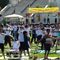 Yoga Practitioners Bring Mats to the Lawn of US Capitol