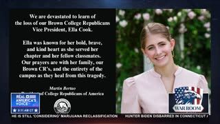 “HEROIC BEAUTIFUL YOUNG CONSERVATIVE…GUNNED DOWN UP AT BROWN”