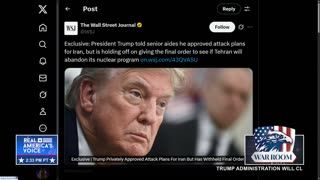 BREAKING: WSJ REPORT POTUS APPROVAL OF ATTACK PLANS
